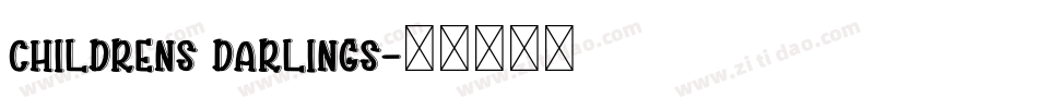 Childrens Darlings字体转换